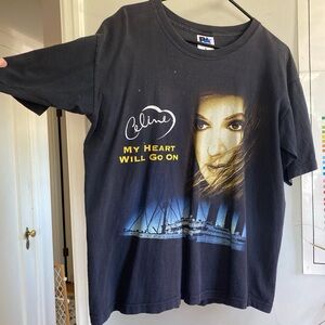 Celine My Heart Will Go On Graphic T-Shirt